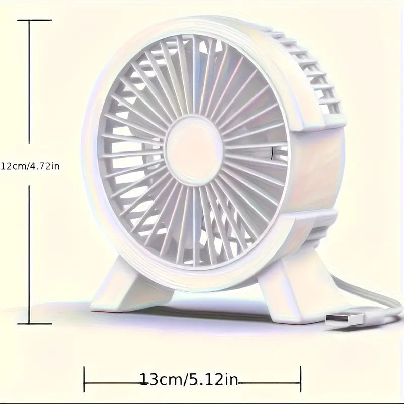 USB-Powered Quiet Desk Fan