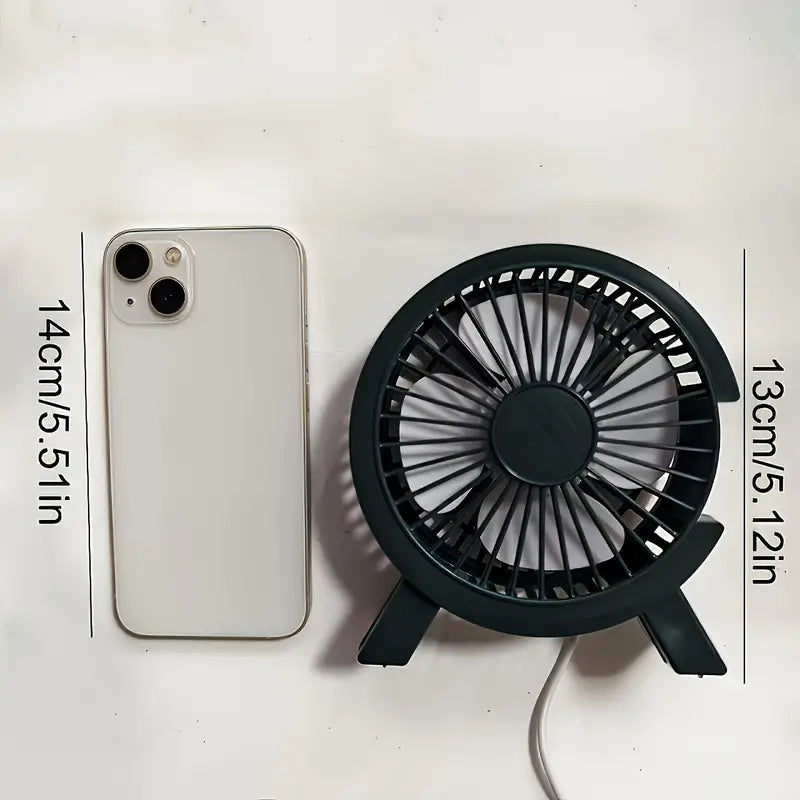 USB-Powered Quiet Desk Fan